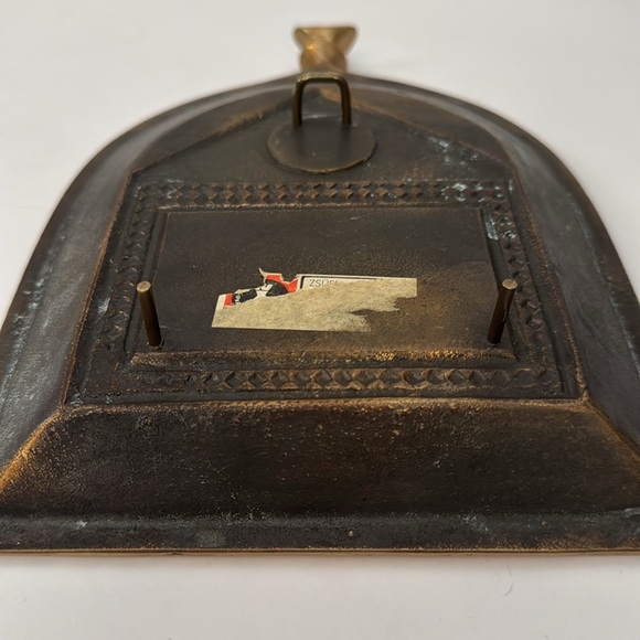 Vintage MCM Brass & Enamel Wall Plaque Elado Horvath Kinga - Picture 5 of 10